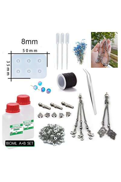 Getshopmini Epoksi Tesbih Yapım Seti -2 8mm
