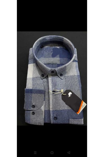 FATELLA Men's Long Sleeve Thick Winter Comfortable Cut Checked Lumberjack Shirt