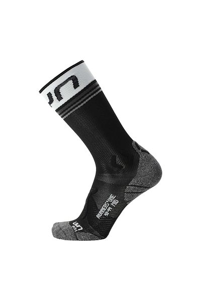 UYN Herren Laufsocken - One Mid Socks, Crew Socken, Polyamid, Logo