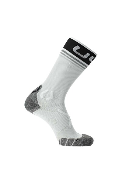 UYN Damen-Laufsocken – einzelne mittlere Socken, Nullstrümpfe, Polyamid, Logo