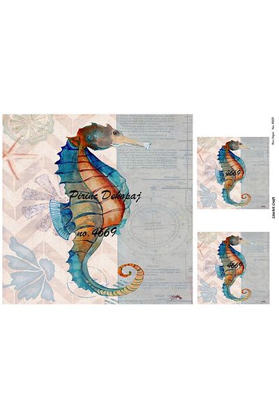 LİNEART Brass Decopage Paper La-4669