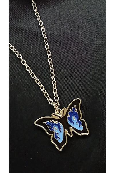 Touz My Vision Blue Butterfly Design Necklace