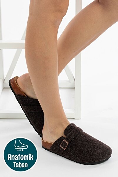 Roy Jones Γυναικεία σόλα από φελλό Felted Comfort Μοντέλο Winter Closed Front Felt Model Sabo Καθημερινές άνετες παντόφλες εσωτερικού χώρου