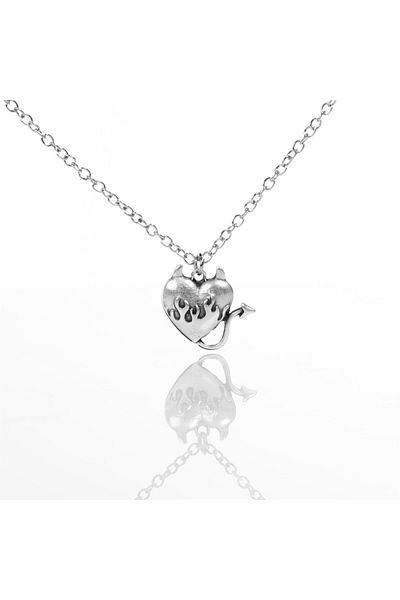 Touz My Vision - Little Flame Heart Design Necklace