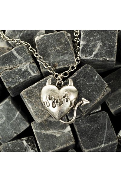 Touz My Vision - Little Flame Heart Design Necklace