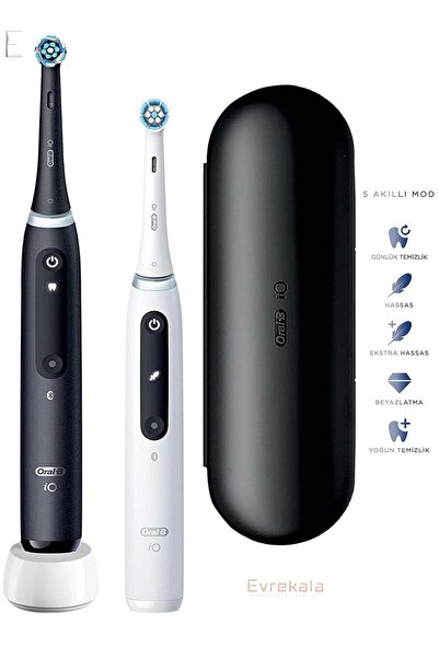 Oral-B Evrekala Shop Io5 Duo Profesyonel Diş Fırçası New Series 2 Adet Şarjlı...