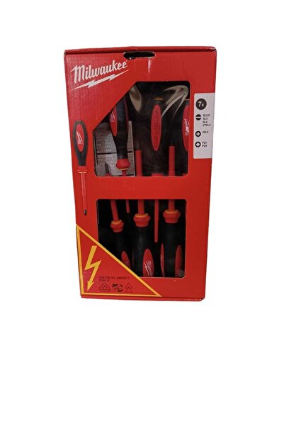 Milwaukee 7 Parça Tornavida Set 3 Düz 3 Yıldız Vde 1000v