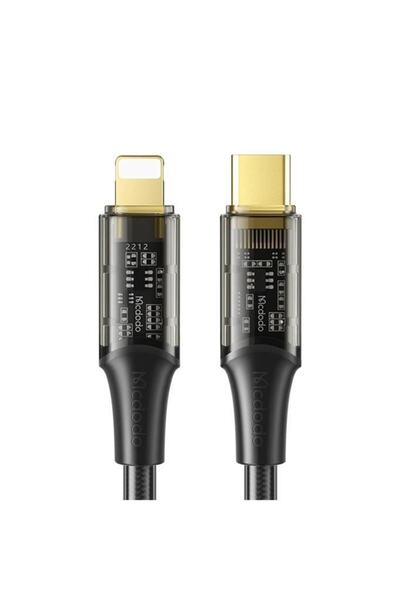 Mcdodo Ca-1590 Typec Iphone 36w Data Ve Şarj Kablo Siyah-1.2m