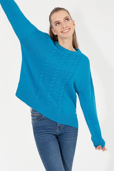 U.S. Polo Assn. Women's Cobalt Knitwear Sweater
