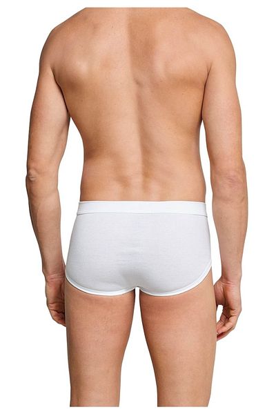 Schiesser Herren Slips 2er Pack - Doppelripp, Sportslip, Cotton Essentials