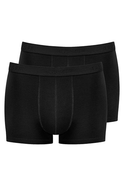 SLOGGI Herren Boxershorts, 2er Pack - 24/7, Baumwolle, einfarbig