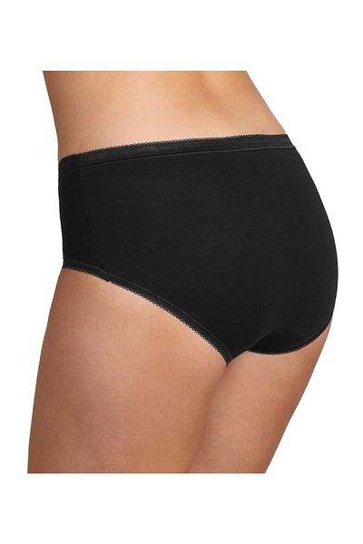SLOGGI Damen Slip - Midi, Basic+ 4er Pack, einfarbig