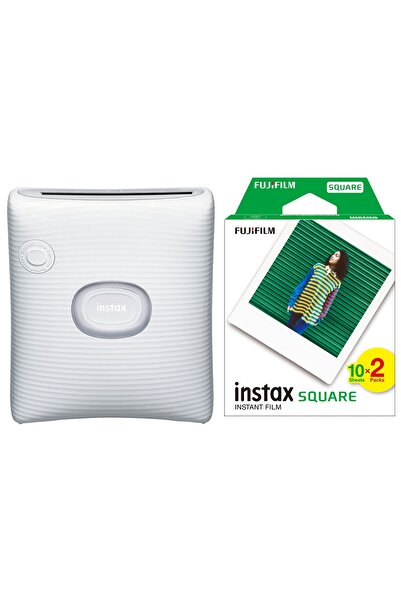 Fujifilm Instax Sq Link Beyaz Ex D Akıllı Telefon Yazıcısı Ve 20'li Film
