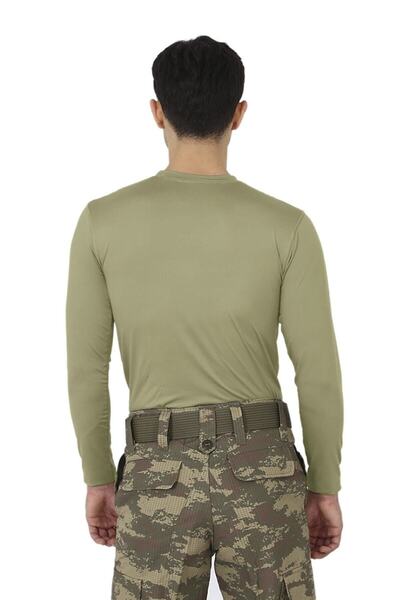 KORDAK Tricou soldat cu braț lung micro verde nano - material militar