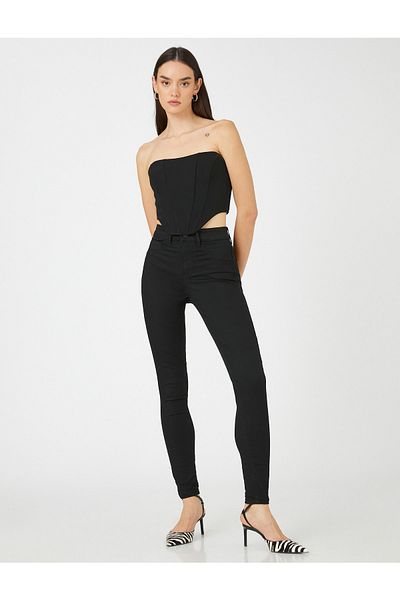 Koton Jeans - Black - Cigarette pants