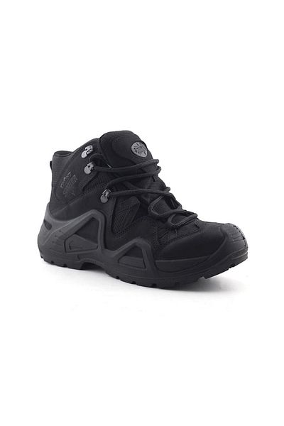 Scooter P1492 Αδιάβροχες Ανδρικές Μπότες Nubuck Μαύρο Δερμάτινο