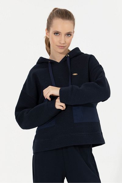 U.S. Polo Assn. Hanorac de damă cu guler uni bleumarin Karen