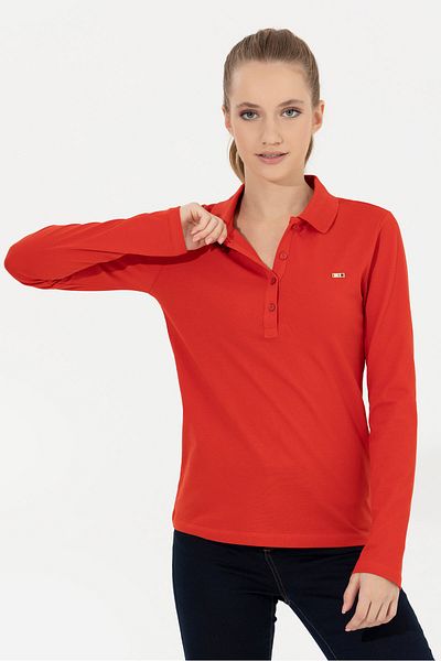 U.S. Polo Assn. Hanorac roșu pentru femei