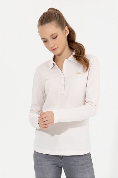 U.S. Polo Assn. Hanorac alb pentru femei