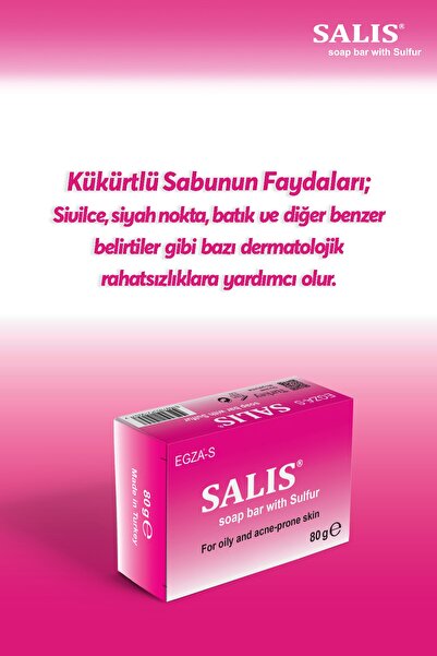 Dr. EA Laboratories Kükürtlü Sabun Salis 80gr.
