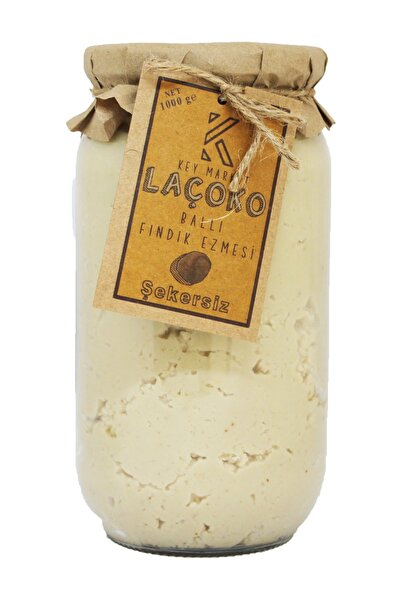 LAÇOKO Laçoko 1 Kg Şekersiz, Katkısız, Glutensiz, Doğal Ballı Fındık Ezmesi (...