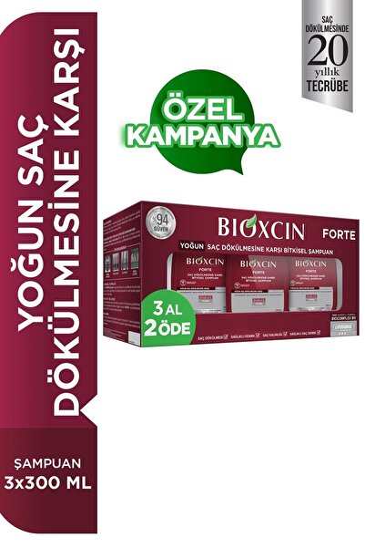 Bioxcin Forte Saç Dökülmesine Karşı Bakım Şampuanı 300 Ml