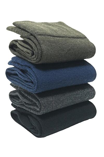 Relaxfit Seamless 4 Çift Erkek Organik Dikişsiz Merino Yün Çorap