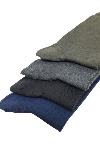 Relaxfit Seamless 4 Çift Erkek Organik Dikişsiz Merino Yün Çorap