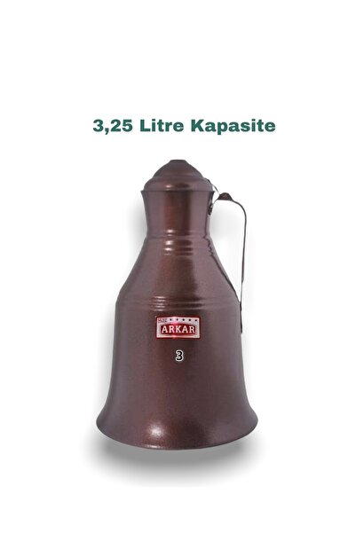 YILDIZ ARKAR Alüminyum Boyalı Güğüm Ibrik 3,25 Litre No 3