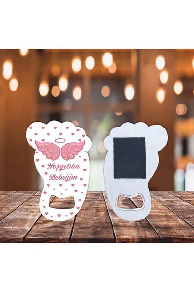 Ege ajans 10 Pieces Foot Opener Magnet with Angel Wing Figure