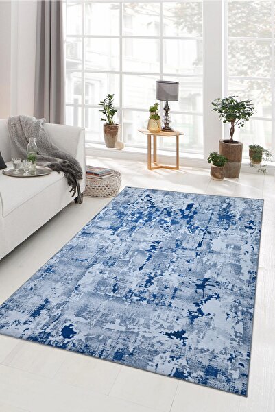 Giza Home Dijital Baskı Yıkanabilir Kaymaz Taban Oturma Odası Ve Salon Halısı 38421