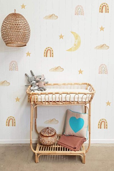 WALLHUMAN Sihirli Gökyüzü Çocuk Odası Duvar Stickerı