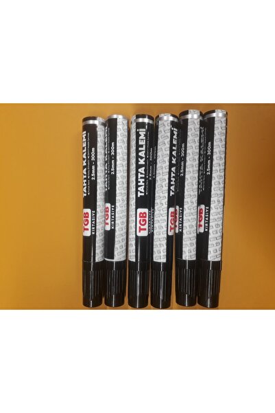 TGB قلم خشبي أسود 6 قطع