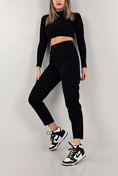 BROSERER Trend Black Mom Jeans Lycra Comfortable Boyfriend