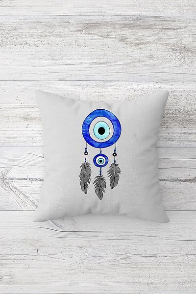on the clouds Naza Bead Dream Catcher Evil Eye Κάλυμμα μαξιλαριού με κρυφό φερμουάρ Σετ μαξιλαροθήκη καναπέ (4 τεμ.)