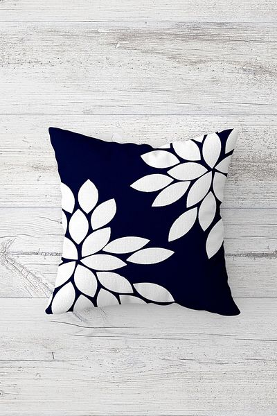 linazaitun Live Love Laugf Floral Patterned Concealed Zippered Throw Pillow Cover Sofa Pillow Cover Set (4pcs)