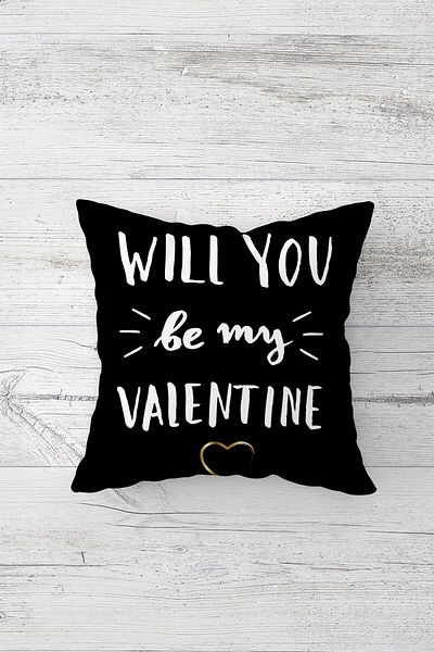 on the clouds Will You Be My Valentine și Marmură Ascunsă cu fermoar Husă de pernă pentru scaun Set de huse de pernă