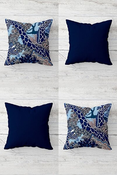 Pelangi Giraffe Forest Themed Hidden Zippered Throw Pillow Cover Sofa Pillow ...