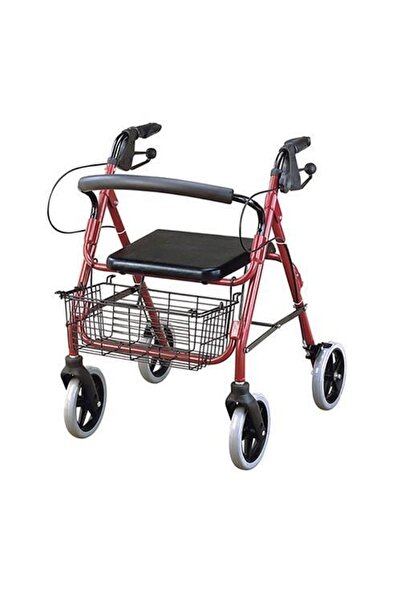 Medikalbirlik Frenli oturaklı lüx Tekerlekli Oturaklı Yürüteç Walker Rollator