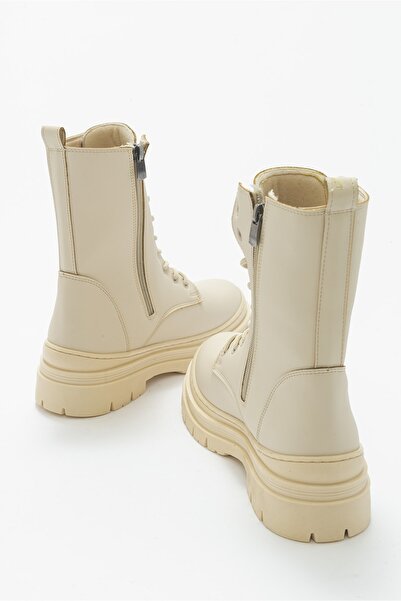 LuviShoes Γυναικείες μπότες Henna Beige