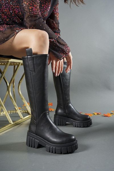 Riccon Dámská boots0012340 černá kůže