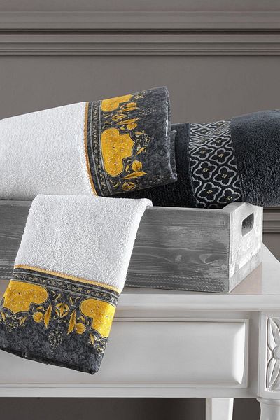 İyi Geceler İstanbul Nakkaş Towel Set Rumî