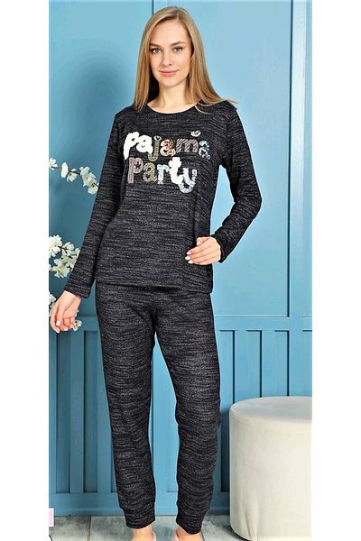 Dika Πλεκτό κοστούμι πιτζάμα DİKA Navy Blue/ ZEN Home Wear