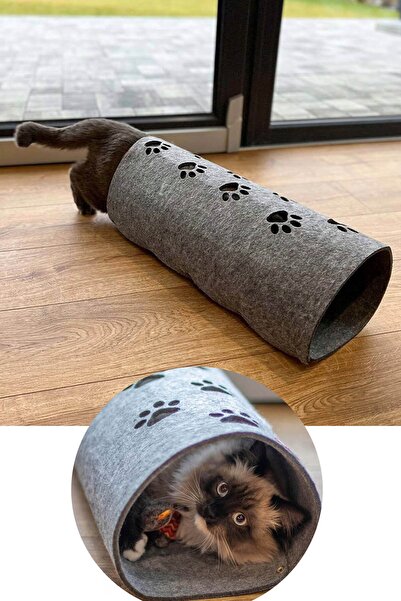 UTKU TASARIM Pav Cat Tunnel Pet Toy Tunnel 100 Cm Cat Hiding Nest