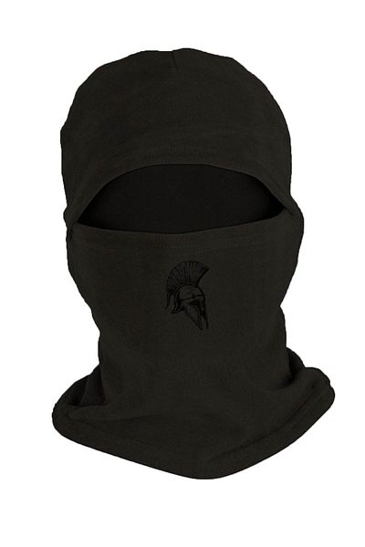 Zeron Tasarım War Cap Printed Winter Fleece Snow Mask Black Bll1322