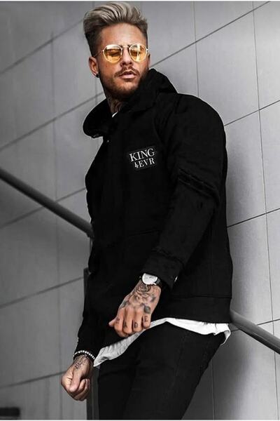 machiavelli King Printed Hooded Oversize Sweat