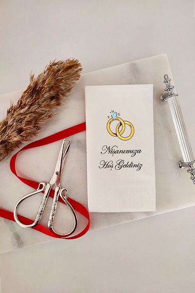 NapkinStore Welcome Our Engagement Printed Napkin 20 Pack