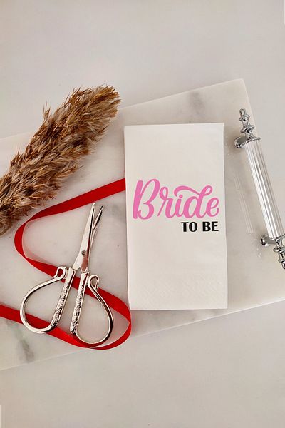 NapkinStore Bride To Be Printed Napkin 20 Pack