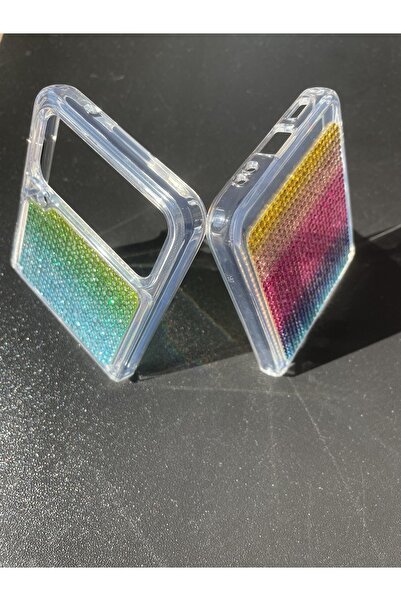 Case collection Samsung Galaxy Z Filip 3 Uyumlu Diamonds Taşlı Kılıf