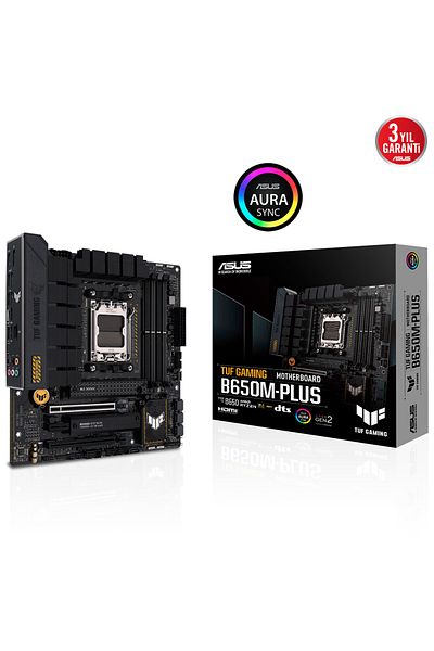 ASUS Tuf Gaming B650m-plus AMD B650 مقبس Am5 DDR5 6400(oc)mhz Matx Gaming (اللاعب) اللوحة الأم